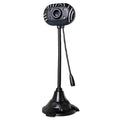 5.0 Mega Pixels USB 2.0 Driverless PC Camera / Webcam with MIC and 4 LED Lights, Cable Length: 1.1m – Durable Build, Easy to Use Default Title