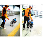 OQSPORT Folding Bicycle Auxiliary Wheel Booster Wheel