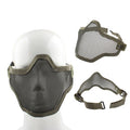 Half Face Net Mesh Style Protection Mask with Elastic Strap, Net Mesh Style Mask (Army Green) Net Mesh Style Mask (Army Green) Army Green