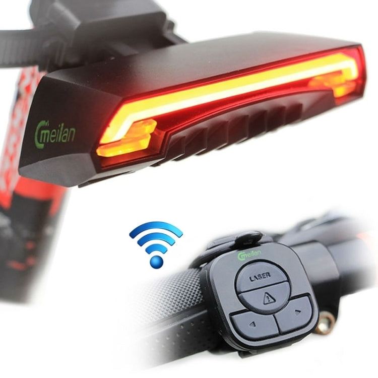Meilan X5 Wireless Remote Control Laser Tail Lamp for Bicycle, Waterproof Level: IPX4, Wireless Remote Control Laser Tail Lamp Wireless Remote Control Laser Tail Lamp