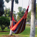 Red Stripe Single Widening Camping Outdoor Canvas Hammock, Size: 190cm x 100cm, 190cm x 100cm (Red) 190cm x 100cm (Red)