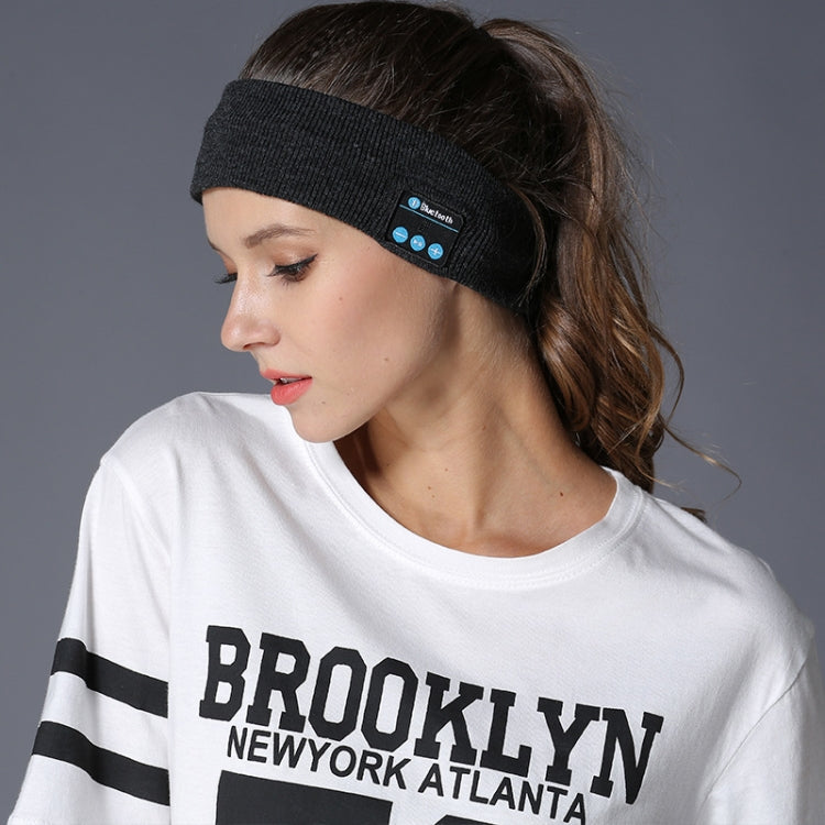 My-Call Bluetooth V5.0 Headsfree Sport Headband Music Headwear for iPhone 6 & 6s / iPhone 5 & 5S / iPhone 4 & 4S and Other Bluetooth Devices, Music Headwear Grey, usic Headwear Black, Music Headwear Dark Gray – Bluetooth Music Headwear Dark Gray Dark Gray
