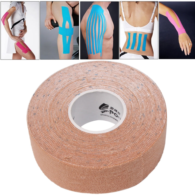 Waterproof Kinesiology Tape Sports Muscles Care Therapeutic Bandage, Size: 5m(L) x 2.5cm(W), Size: 5m x 2.5cm – Waterproof Size: 5m x 2.5cm Apricot
