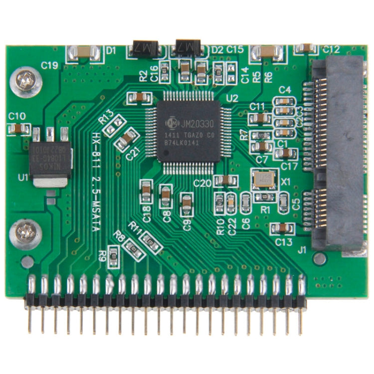 mSATA Mini PCI-E SSD Female to 5V 2.5 inch 44 Pin IDE Male Converter Card, 5V – Durable Build, Easy to Use 5V
