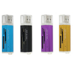 2 PCS Multi All in 1 USB 2.0 Micro SD SDHC TF M2 MMC MS PRO DUO Memory Card Reader – Durable Build, Easy to Use