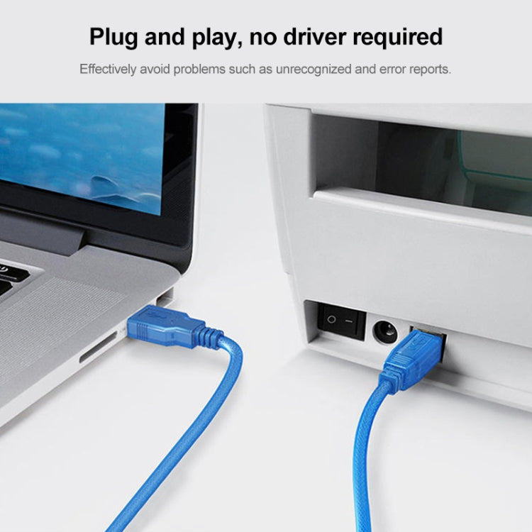 USB 2.0 Printer Extension AM to BM Cable, Length: 1.8m, Length: 1.8m – Durable Build, Easy to Use