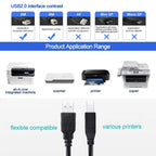 USB 2.0 Printer Extension AM to BM Cable, Length: 3m, Length: 3m – Durable Build, Easy to Use