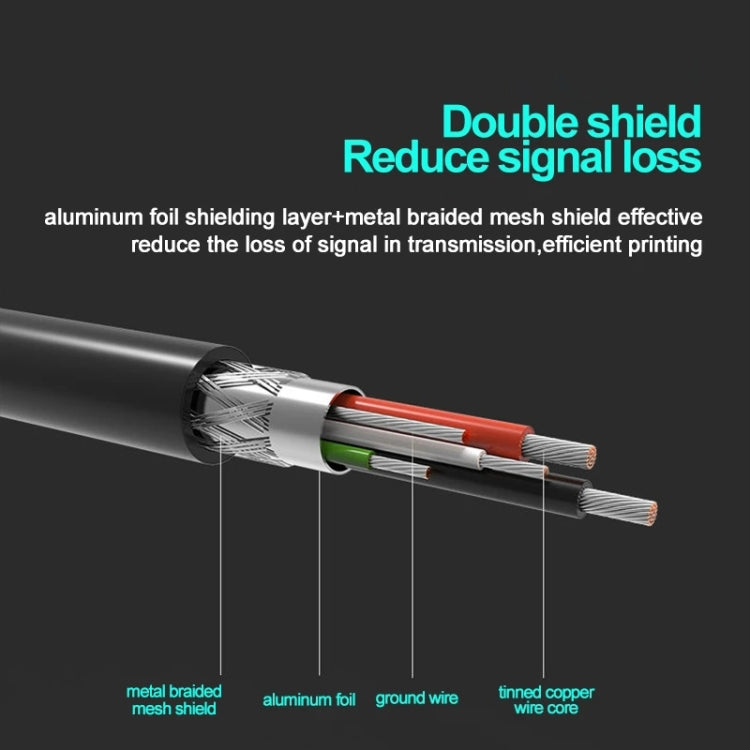 USB 2.0 Printer Extension AM to BM Cable, Length: 3m, Length: 3m – Durable Build, Easy to Use