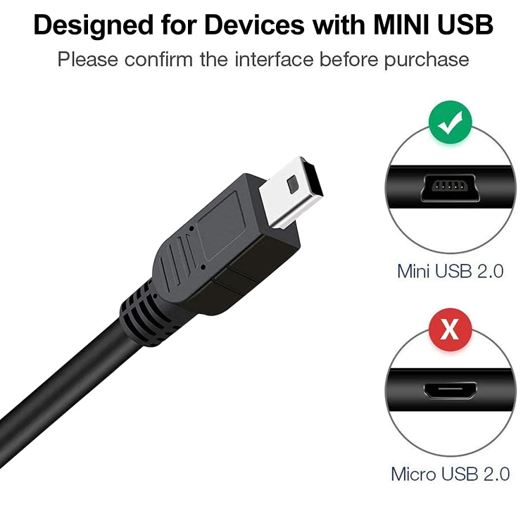 USB 2.0 AM to Mini 5pin USB Cable, Length: 1.5m, USB 2.0 AM to Mini 5Pin – Durable Build, Easy to Use