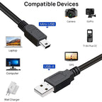 USB 2.0 AM to Mini 5pin USB Cable, Length: 1.5m, USB 2.0 AM to Mini 5Pin – Durable Build, Easy to Use