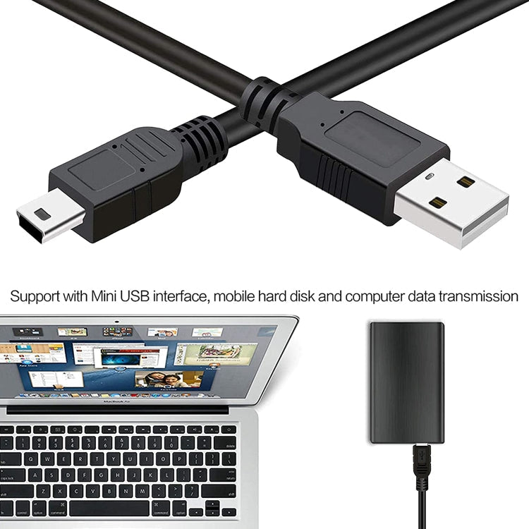 USB 2.0 AM to Mini 5pin USB Cable, Length: 1.5m, USB 2.0 AM to Mini 5Pin – Durable Build, Easy to Use