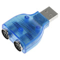 USB Male to PS/2 Female Adapter for Mouse / Keyboard, USB Male to 2 PS/2 Female – Durable Build, Easy to Use USB Male to 2 PS 2 Female