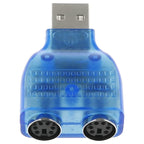 USB Male to PS/2 Female Adapter for Mouse / Keyboard, USB Male to 2 PS/2 Female – Durable Build, Easy to Use