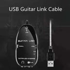 USB Interface Guitar Link Cable PC / MAC Recording, USB Interface Guitar Link Cable (Black), USB Interface Guitar Link Cable (White)