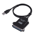 USB to Parallel 1284 36 Pin Printer Adapter Cable, Cable Length: 1m, USB 2.0 to IEEE1284 (Black) – Durable Build, Easy to Use