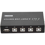 FENGJIE FJ-IA4B-C 4 Ports High Speed USB 2.0 Key-Press Switcher Share Switch Box for PC Computer Scanner Printer, FENGJIE FJ-IA4B-C – Durable Build, Easy to Use