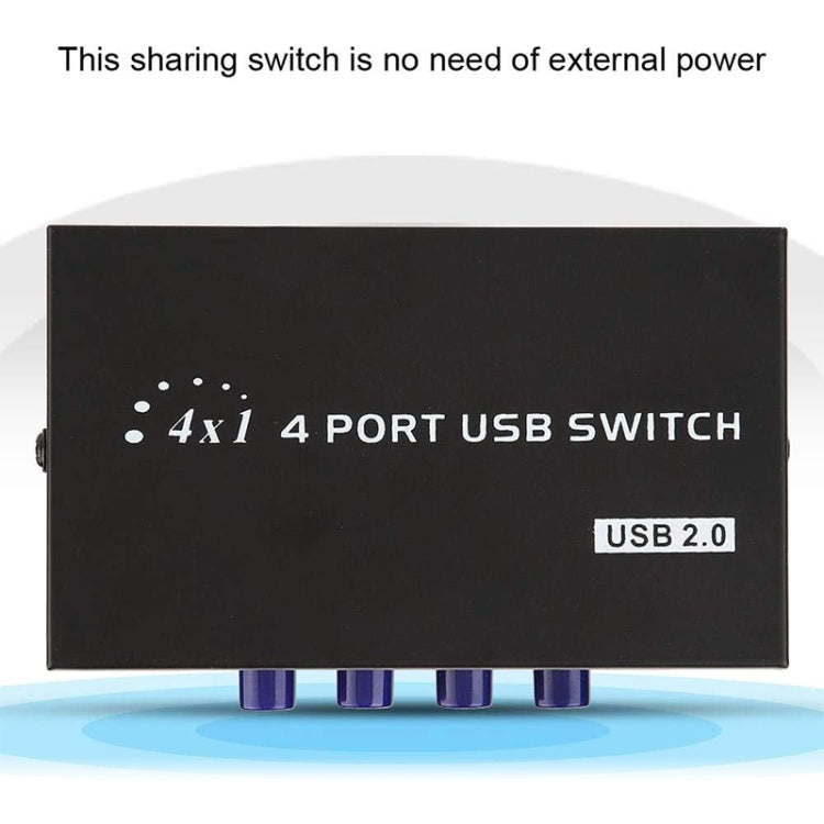 FENGJIE FJ-IA4B-C 4 Ports High Speed USB 2.0 Key-Press Switcher Share Switch Box for PC Computer Scanner Printer, FENGJIE FJ-IA4B-C – Durable Build, Easy to Use