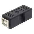 USB 2.0 BF to BF Adapter, USB 2.0 BF (Black), USB 2.0 BF (Green) – Durable Build, Easy to Use USB 2.0 BF (Black) Black