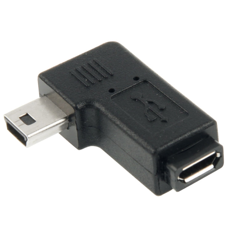 90 Degree Micro USB to Mini USB Adapter, Mini USB Female – Durable Build, Easy to Use