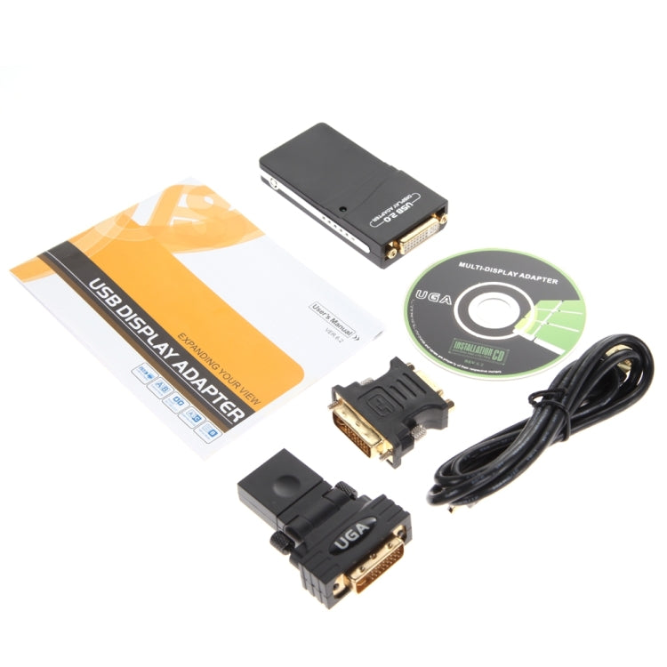 USB 2.0 to VGA, DVI, HDMI Adapter, Resolution: 1280*1024, Resolution: 1920*1080 – Durable Build, Easy to Use