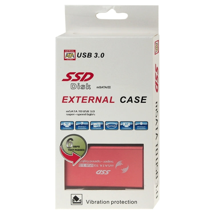 6gb/s mSATA Solid State Disk SSD to USB 3.0 Hard Disk Case – Durable Build, Easy to Use
