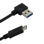 1m USB-C / Type-C 3.1 Male to USB 3.0 90 Degree Left Turn Adapter Cable – Durable Build, Easy to Use