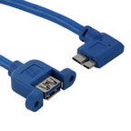 90 Degree Left Turn USB 3.0 Micro-B Male to USB 3.0 Female OTG Cable for Tablet / Portable Hard Drive, Length: 30cm, Micro BM to AF, length: 30cm – Durable Build, Easy to Use