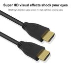 1m HDMI 19 Pin Male to HDMI 19Pin Male Cable, 1.3 Version, Support HD TV / Xbox 360 / PS3 etc (Black + Gold Plated), Gold Plated HDMI, Length: 1m – Durable Build, Easy to Use