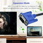 3m High Quality VGA 15Pin Male to VGA 15Pin Male Cable for LCD Monitor / Projector, 3m – Durable Build, Easy to Use
