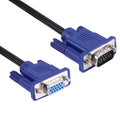 1.5m Good Quality VGA 15 Pin Male to VGA 15 Pin Female Cable for LCD Monitor, Projector, etc, Length: 1.5m – Durable Build, Easy to Use Length: 1.5m