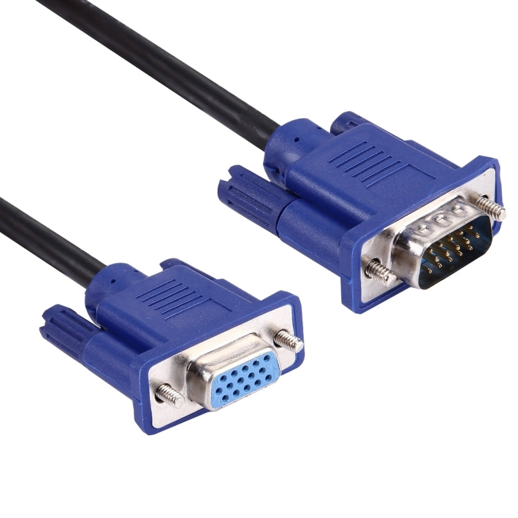1.5m Good Quality VGA 15 Pin Male to VGA 15 Pin Female Cable for LCD Monitor, Projector, etc, Length: 1.5m – Durable Build, Easy to Use Length: 1.5m