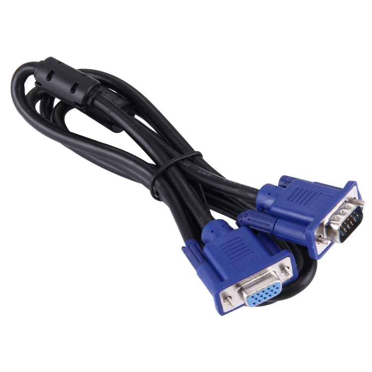 1.5m Good Quality VGA 15 Pin Male to VGA 15 Pin Female Cable for LCD Monitor, Projector, etc, Length: 1.5m – Durable Build, Easy to Use