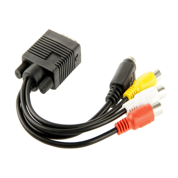 VGA to S-Video AV RCA TV Converter Cable Adapter with 2 Audio Cable, VGA to S-Video – TPU