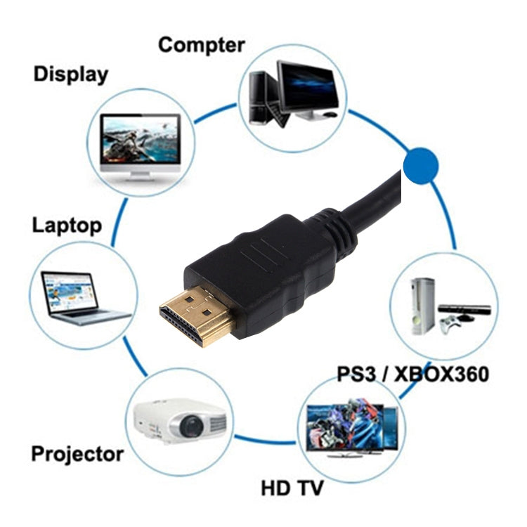 1.5m Gold Plated HDMI to 19 Pin HDMI Cable, 1.4 Version, Support 3D / HD TV / XBOX 360 / PS3 / Projector / DVD Player etc, Length: 1.5m – 4K