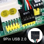 USB 2.0 9Pin Motherboard Female to USB 3.0 19Pin Housing Male Adapter Cable, Length: 15cm, 9 Pin Female to 19 Pin Male – Durable Build, Easy to Use
