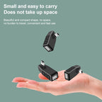 90 Degree Mini USB Male to USB 2.0 AF Adapter, 90 Degree Up Angled, 90 Degree Down Angled – Durable Build, Easy to Use