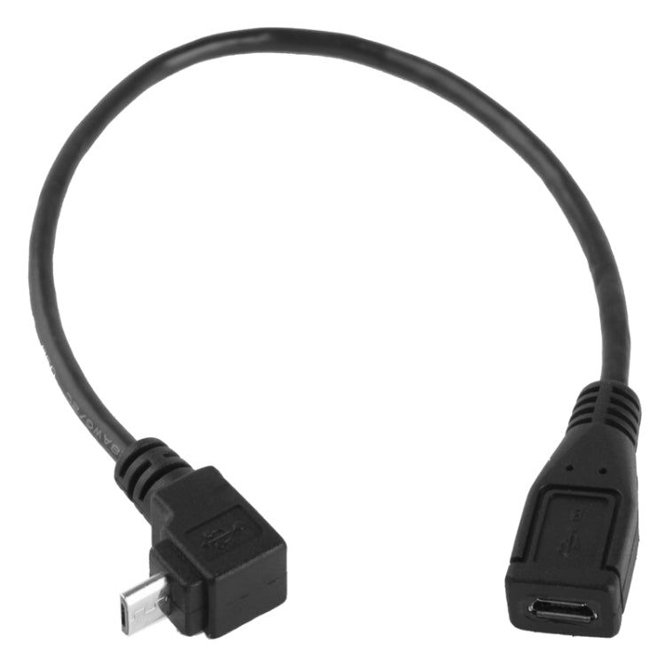 90 Degree Micro USB Male to Micro USB Female Adapter Cable, Length: 25cm – Durable Build, Easy to Use