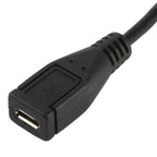 90 Degree Micro USB Male to Micro USB Female Adapter Cable, Length: 25cm – Durable Build, Easy to Use