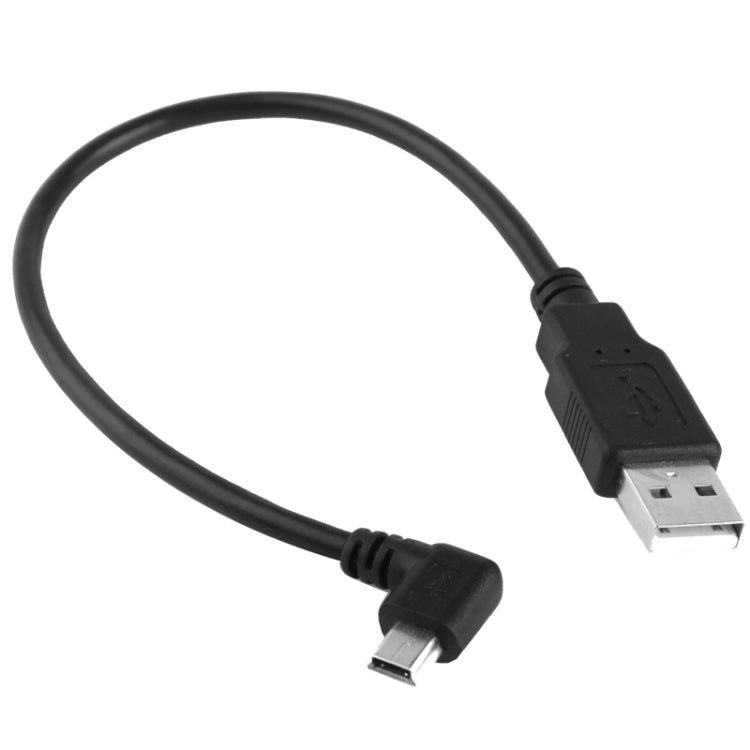 90 Degree Mini USB Male to USB 2.0 AM Adapter Cable, Length: 25cm, Right Angle Mini USB – Durable Build, Easy to Use