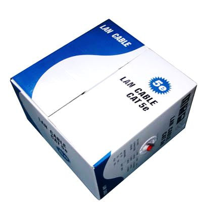 Lan Cable (CAT5E Data cable) Length: 305M, CAT5E CCA, Diameter: 0.5mm, CAT5E Copper, Diameter: 0.5mm – Durable Build, Easy to Use