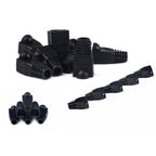 Network Cable Boots Cap Cover for RJ45, Black (100 pcs in one packaging , the price is for 100 pcs), 100 Pcs Black, 100 Pcs Red, 100 Pcs Blue, 100 Pcs White, 100 Pcs Green, 100 Pcs Grey, 100 Pcs Yellow – Durable Build, Easy to Use
