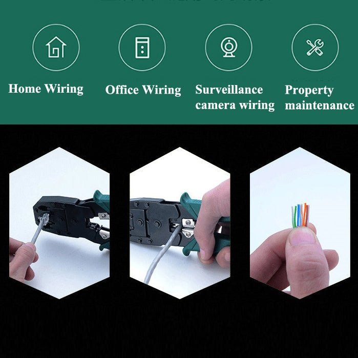 Multi Tool RJ45 RJ12 RJ11 Wire Cable Crimper Crimp PC Network Hand Tools – Durable Build, Easy to Use