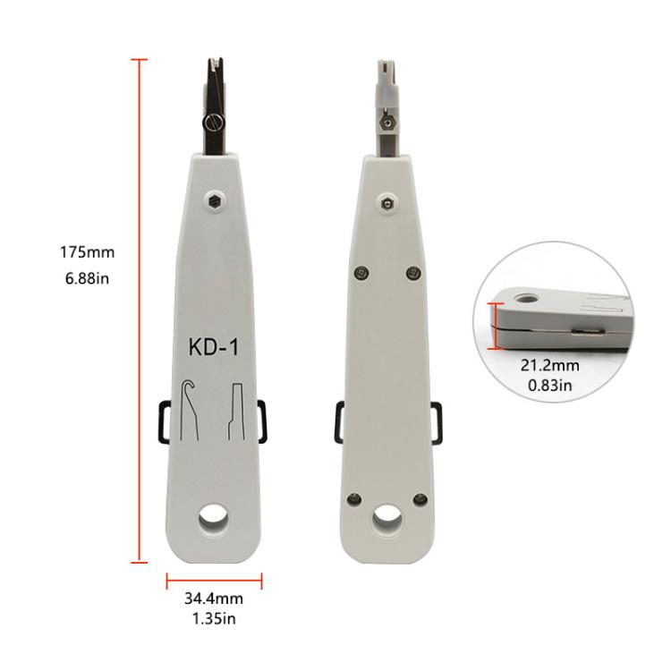 RJ45 / RJ12 / RJ11 Network BT Telephone Socket Multi Punch Insertion Tool(White) – Durable Build, Easy to Use