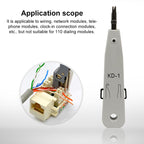 RJ45 / RJ12 / RJ11 Network BT Telephone Socket Multi Punch Insertion Tool(White) – Durable Build, Easy to Use