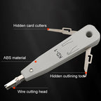 RJ45 / RJ12 / RJ11 Network BT Telephone Socket Multi Punch Insertion Tool(White) – Durable Build, Easy to Use