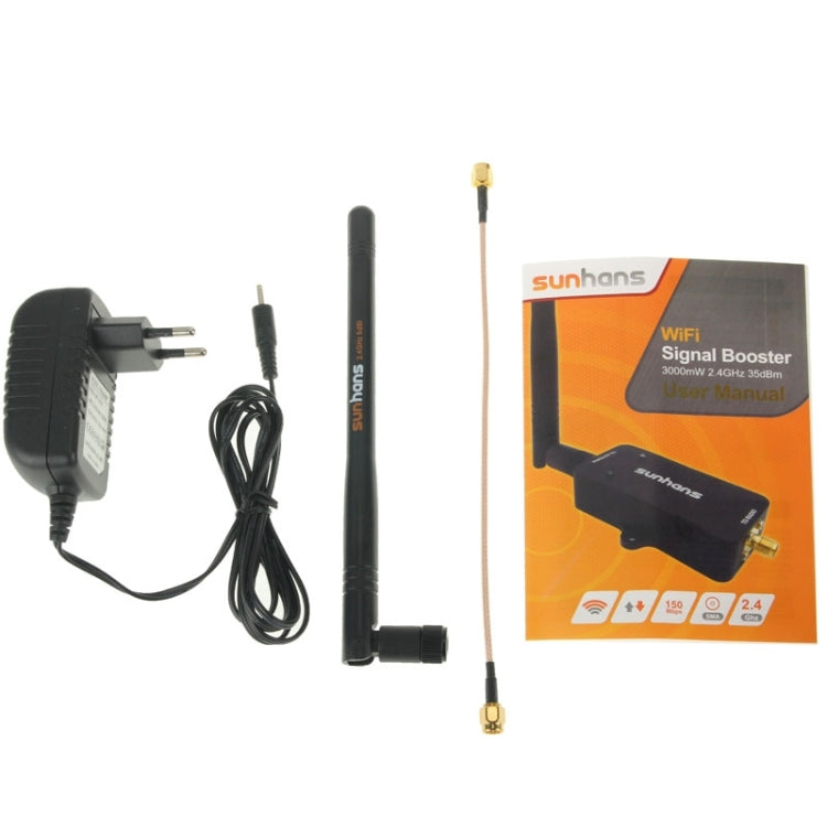 Sunhans SH24BTA-N 35dBm 2.4GHz 3W 11N/G/B WiFi Signal Booster WiFi Amplifier Wireless Repeater, SH24BTA-N – Durable Build, Easy to Use