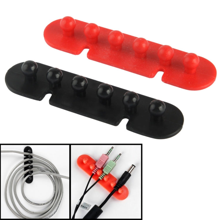 CC-595 Plastic Wire Cable Adhesive Plug Holder (Pair), Random Color Delivery – Durable Build, Easy to Use