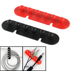 CC-595 Plastic Wire Cable Adhesive Plug Holder (Pair), Random Color Delivery – Durable Build, Easy to Use