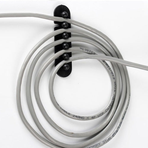 CC-595 Plastic Wire Cable Adhesive Plug Holder (Pair), Random Color Delivery – Durable Build, Easy to Use
