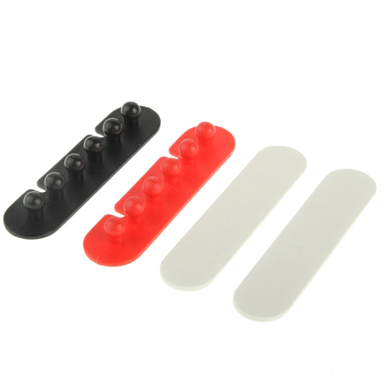 CC-595 Plastic Wire Cable Adhesive Plug Holder (Pair), Random Color Delivery – Durable Build, Easy to Use